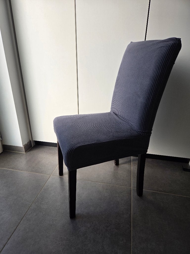 6 chaises avec revêtement en tissu, Maison & Meubles, Chaises, Gris, Enlèvement, Tissus, Cinq, Six Chaises ou plus