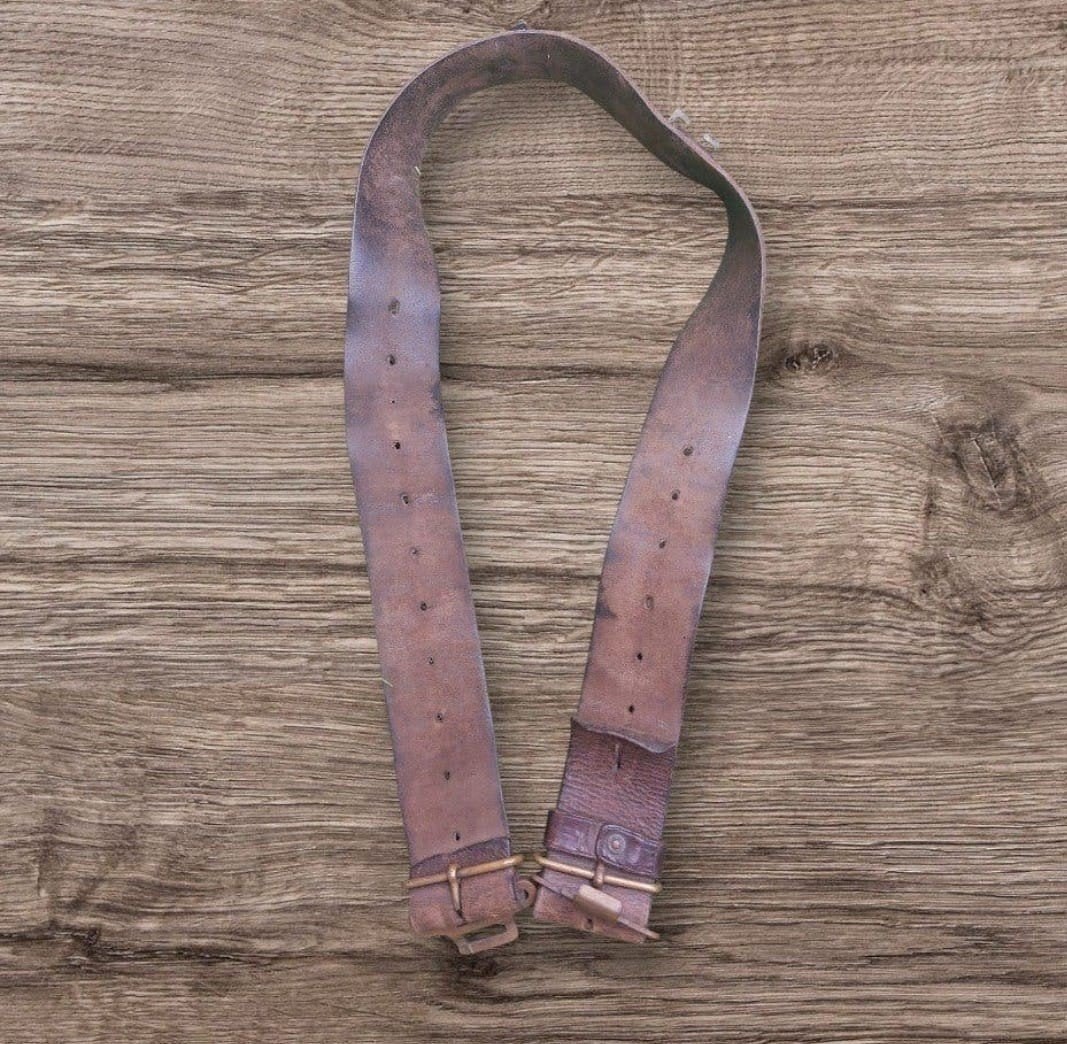 Ceinture en cuir britannique de la Seconde Guerre mondiale —, Enlèvement ou Envoi, Armée de terre, Vêtements ou Chaussures