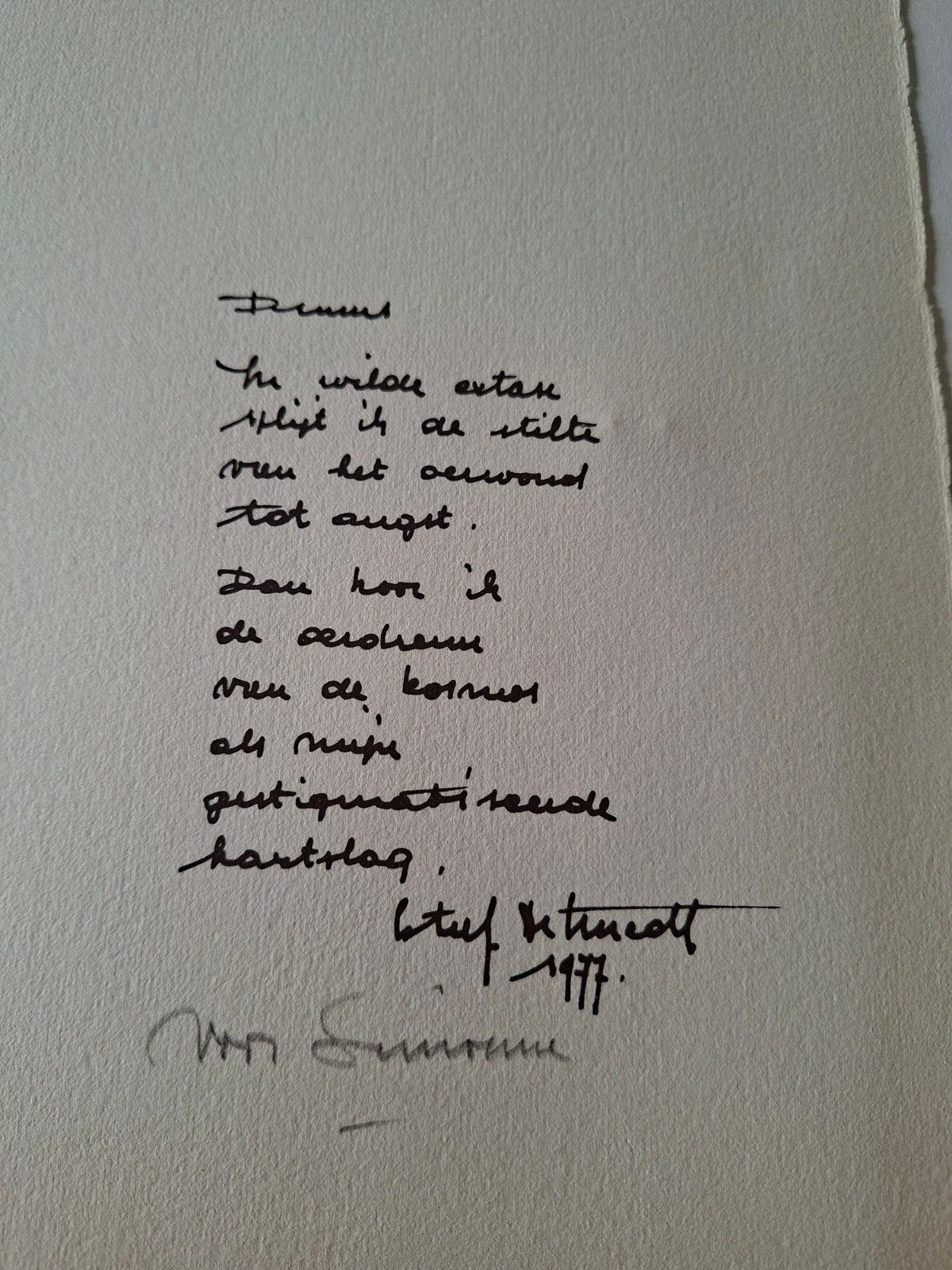 Gedicht staf de smedt  "drums", Boeken, Ophalen