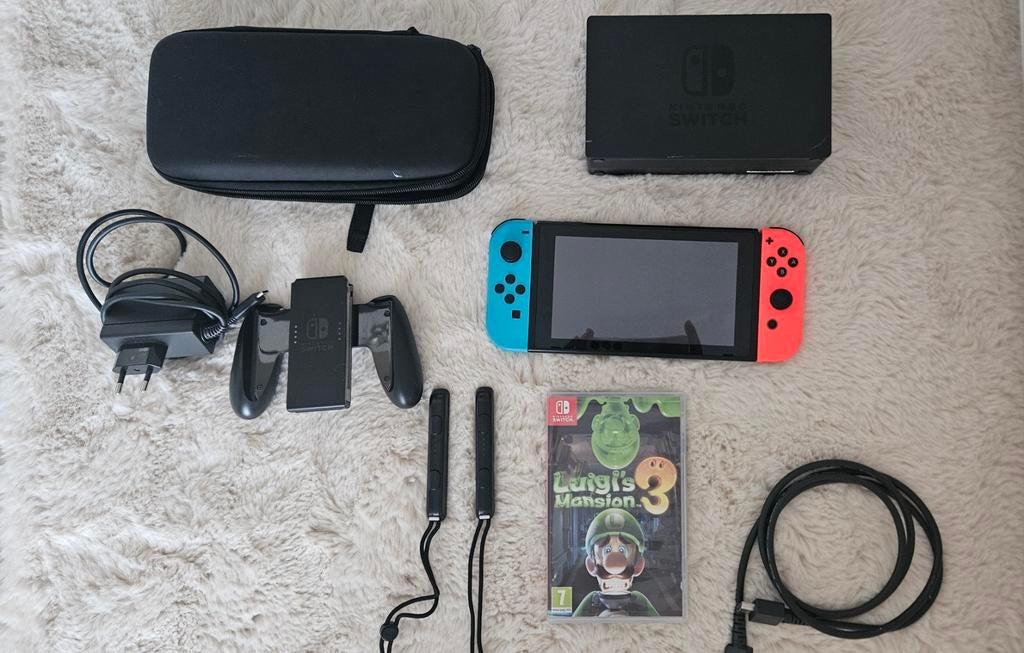 Nintendo switch 1 (V2) + Jeu - prix discutable, Enlèvement ou Envoi, Avec 1 manette, Comme neuf, Switch Original