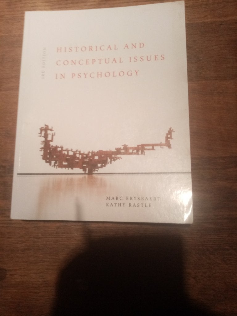 Historical and conceptual issues in psychology, Boeken, Klinische psychologie, Nieuw, Ophalen of Verzenden, Marc Brysbaert