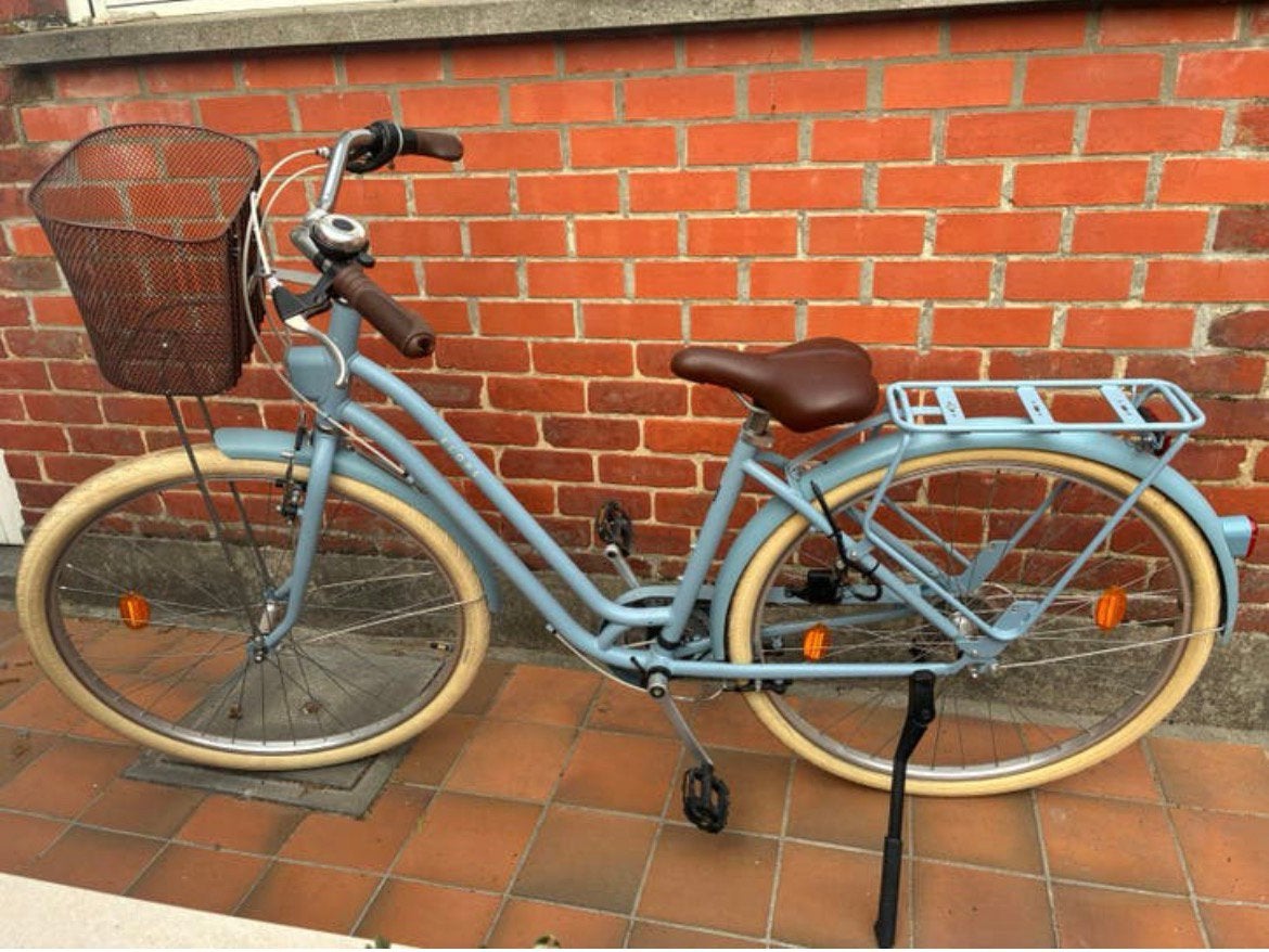 Dames stadsfiets Elops 520, Ophalen, Zo goed als nieuw, Versnellingen