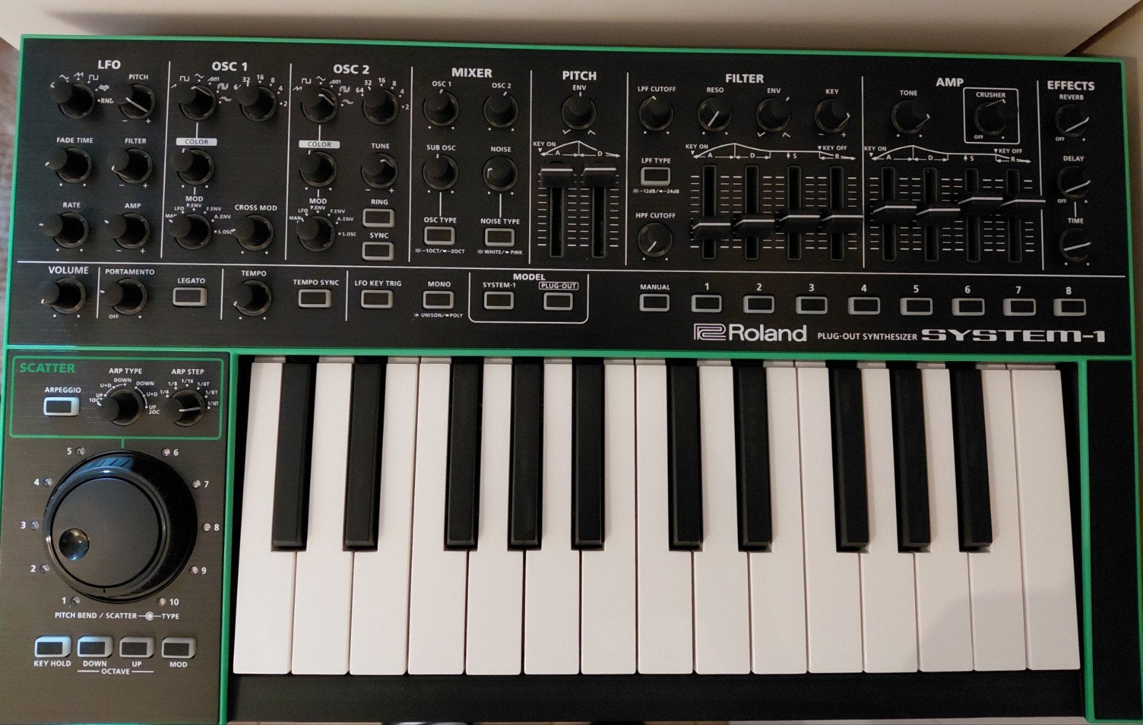Roland System-1 PLUG-OUT Synthesizer in originele doos., Muziek en Instrumenten, Verzenden, Gebruikt, Roland