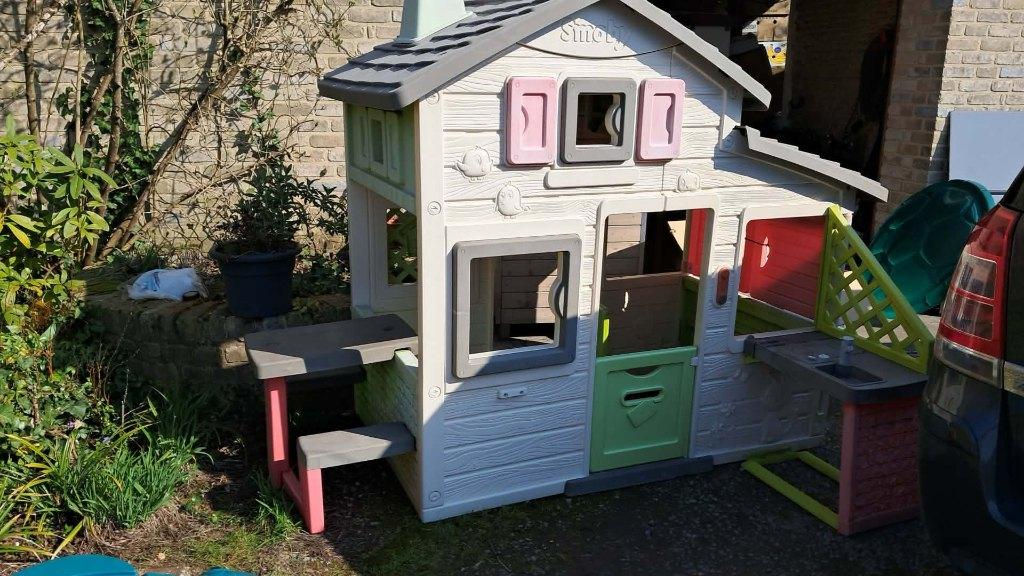 speelhuis smoby, Ophalen