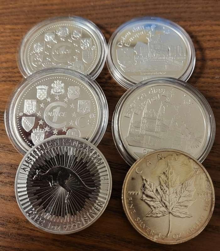 Troy ounce zilver (Willekeurig), Ophalen of Verzenden, Zilver