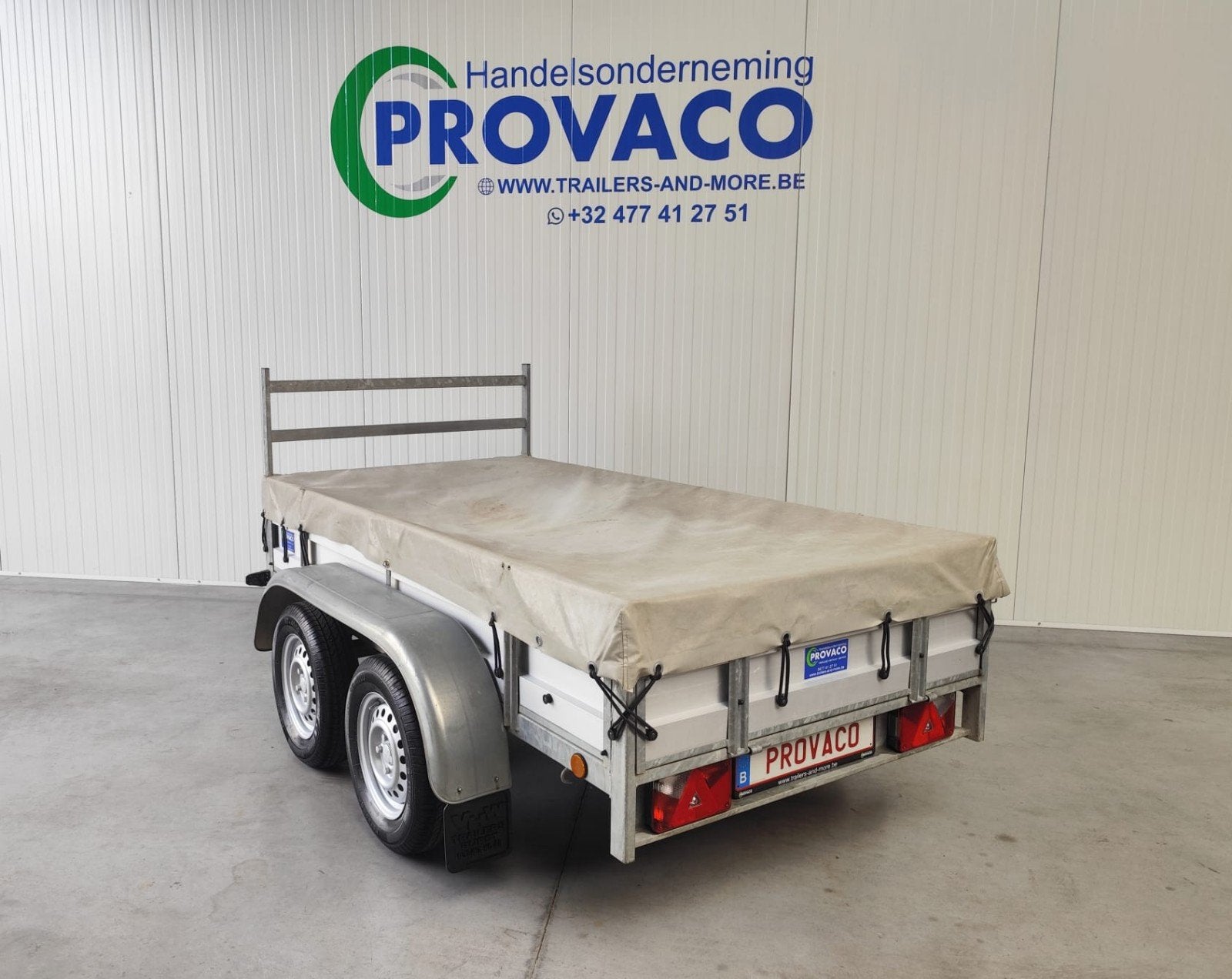 dubbelas 750kg • keuringsvrij • topmerk HENRA, Auto diversen, Aanhangers en Bagagewagens, Ophalen