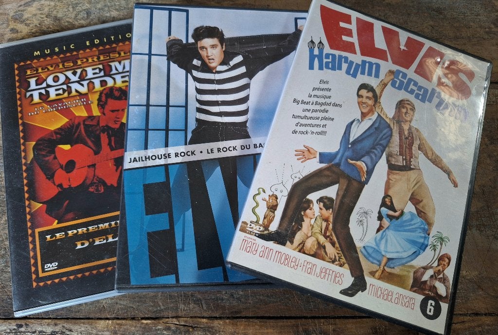 ELVIS PRESLEY 3 x DVD - FILM, Vanaf 12 jaar, Ophalen of Verzenden, Gebruikt, Actie