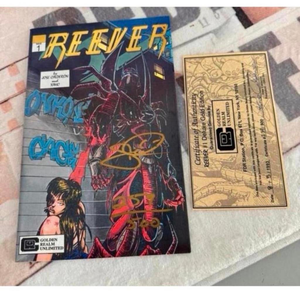 Bande dessinée REEVER #1 signée Jose Calderon + certificat, Livres, BD | Comics, Comme neuf, Enlèvement ou Envoi