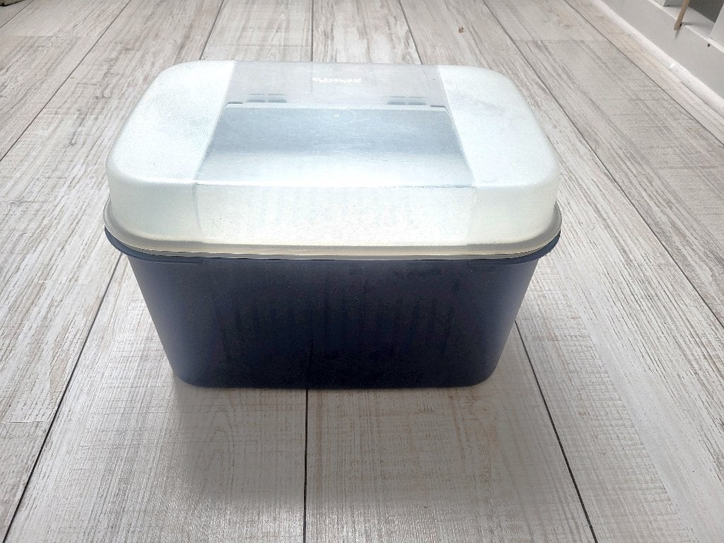 Tupperware picknickbox, dozen, mengkom, opbergpotje, Ophalen of Verzenden, Nieuw, Blauw