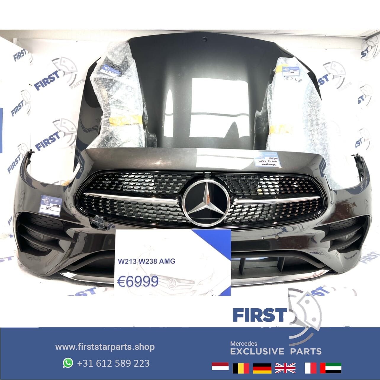 W213 S213 W238 FACELIFT AMG VOORKOP Mercedes E Klasse 2020-2, Auto-onderdelen, Gebruikt, -, Voor, Ophalen of Verzenden