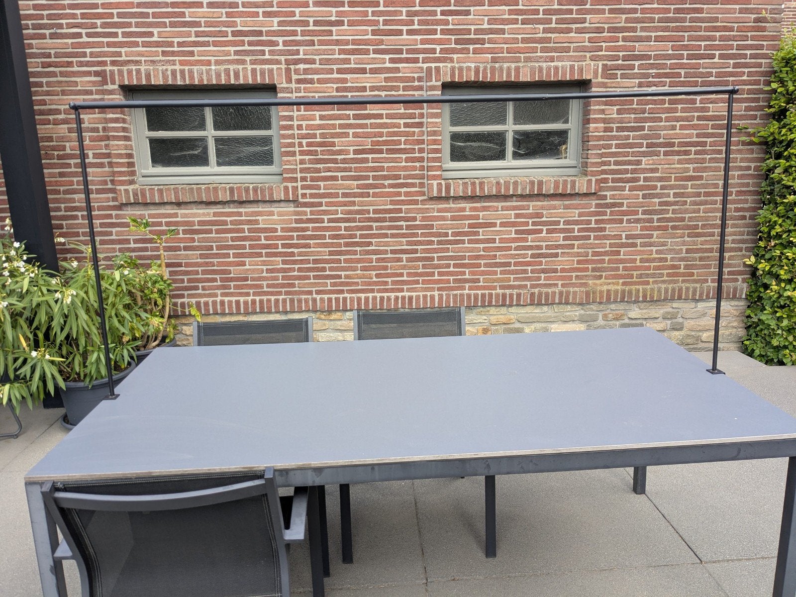 Tafelklem 140-200cm op 90cm zwart, Ophalen