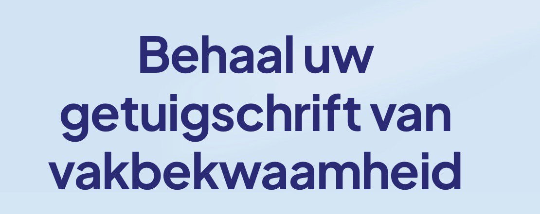 Bijles voor het behalen vakbekwaamheid vervoersvergunning
