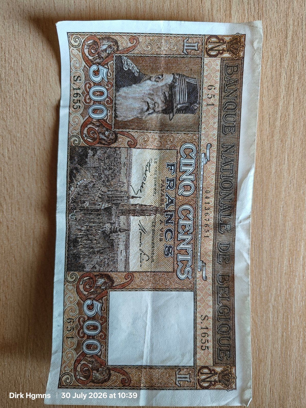 Anciens francs, francs, Timbres & Monnaies, Enlèvement, Billets de banque