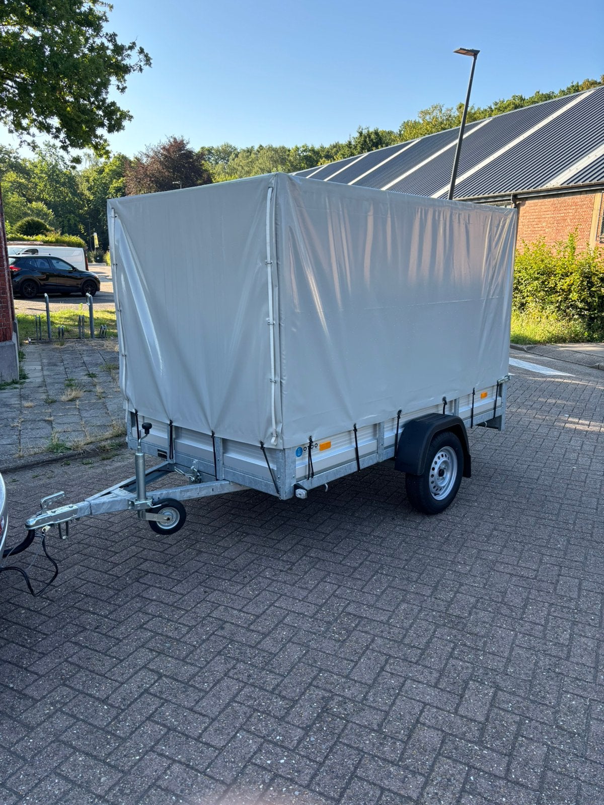 Aanhangwagen met huif 750kg Kipper Nieuwe, Ophalen of Verzenden, Zo goed als nieuw