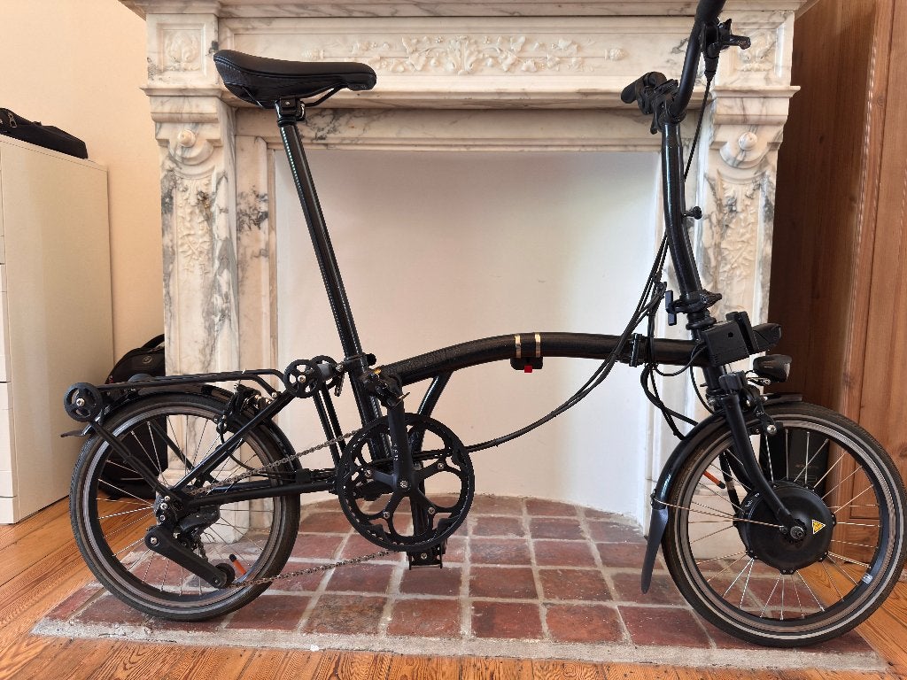 Brompton Electric P-Line 4 vitesses + extras, Vélos & Vélomoteurs, Vélos | Vélos pliables, Utilisé, Brompton, Totalement pliable