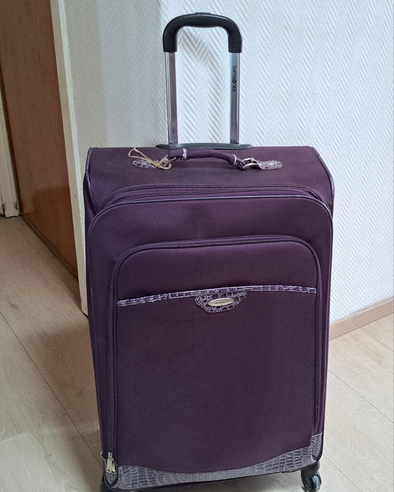 samsonite grande valise trolley sur roulettes +_ 75/45 cm, Enlèvement, Utilisé, Roulettes