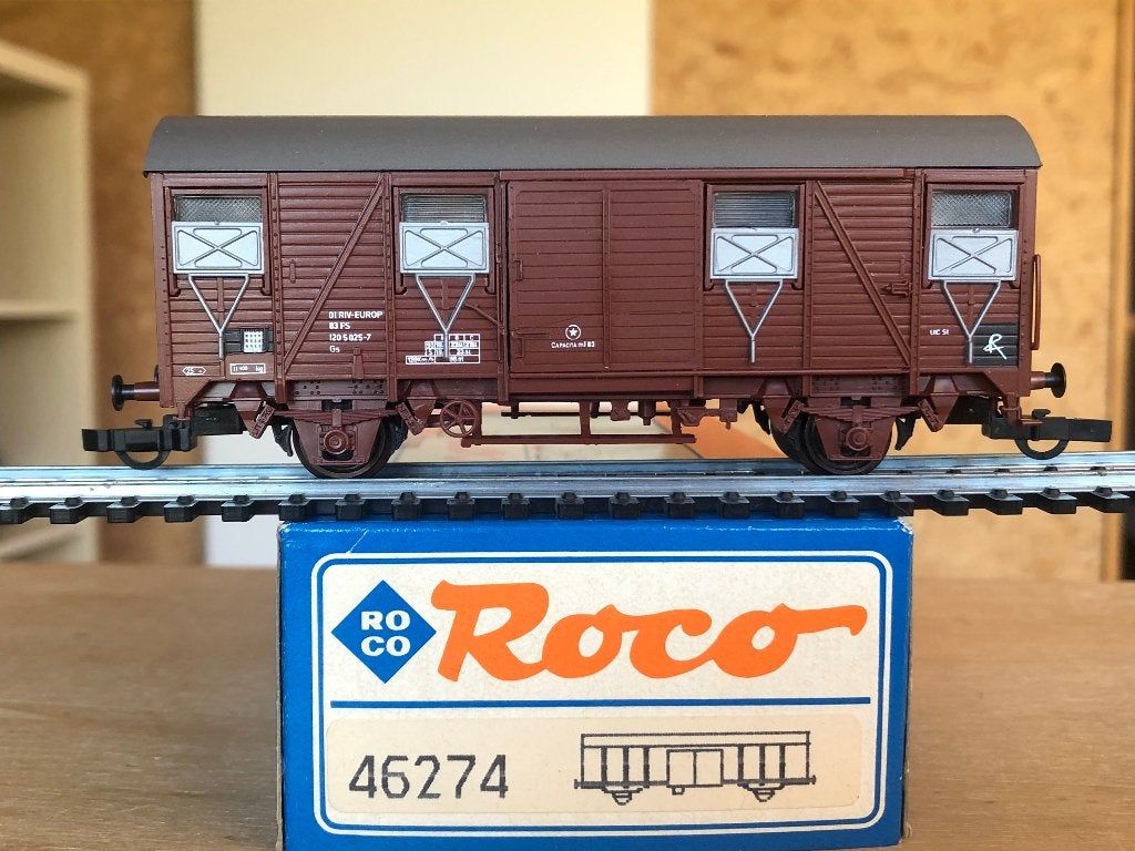 ROCO 46274 FS WAGON Gs COUVERT HO, Verzenden, Gebruikt, Wagon, Roco