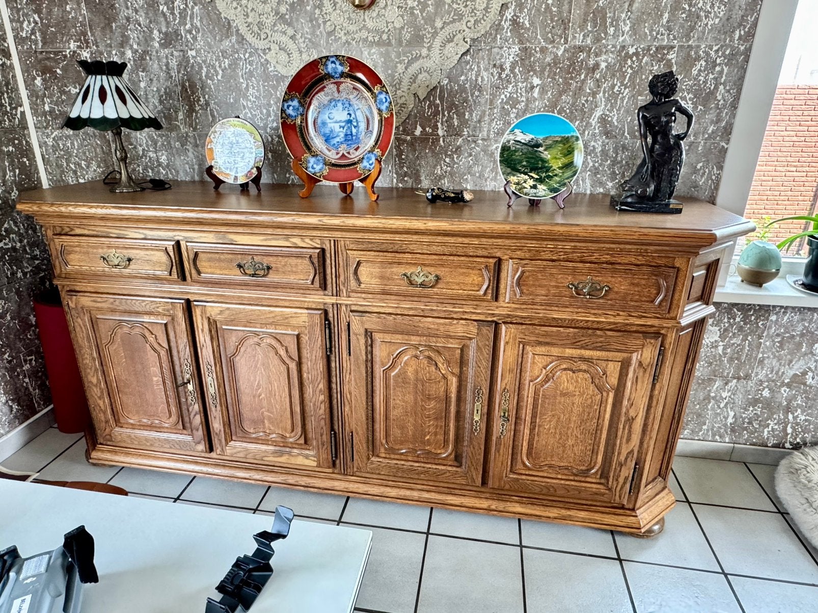 Vitrine & Dressoir kast gratis, Ophalen, Gebruikt