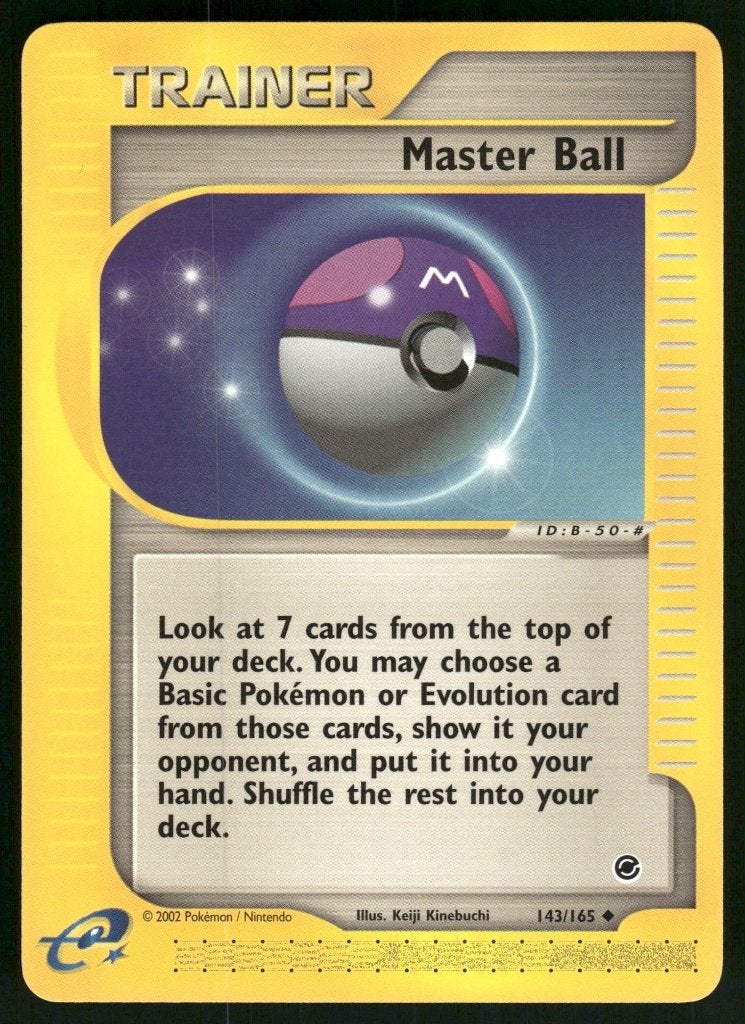 Master Ball 143/165 - Expedition Base Set (NM), Envoi, Utilisé