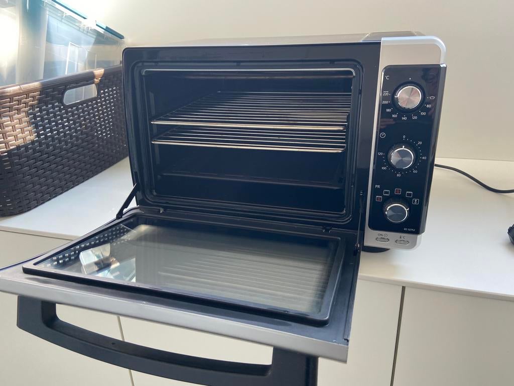 Los staande oven, merk DeLonghi, Elektronische apparatuur, Ovens, Zo goed als nieuw, Vrijstaand, Oven, Minder dan 45 cm, 45 tot 60 cm