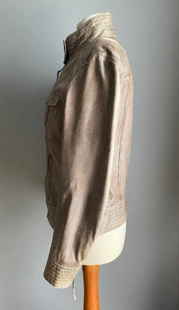 Lichtbruin jasje in schaapsleder Oakwood maat XL, Bruin, Verzenden, Maat 46/48 (XL) of groter, Zo goed als nieuw