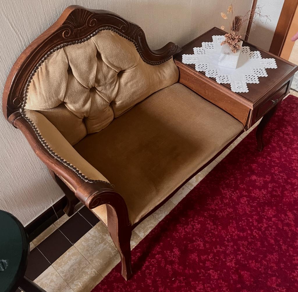 Telefoontafeltje / Gossip Bench, Huis en Inrichting, Ophalen, Gebruikt
