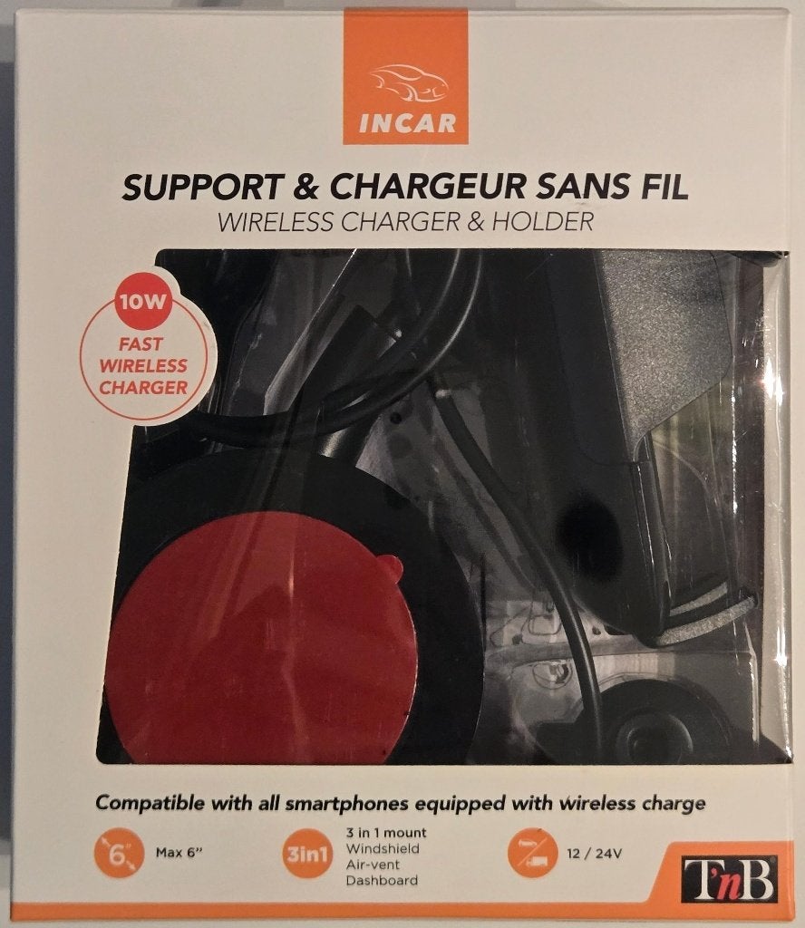 Chargeur voiture induction TNB CHCARW1V2, Telecommunicatie, Ophalen, Gebruikt, Auto