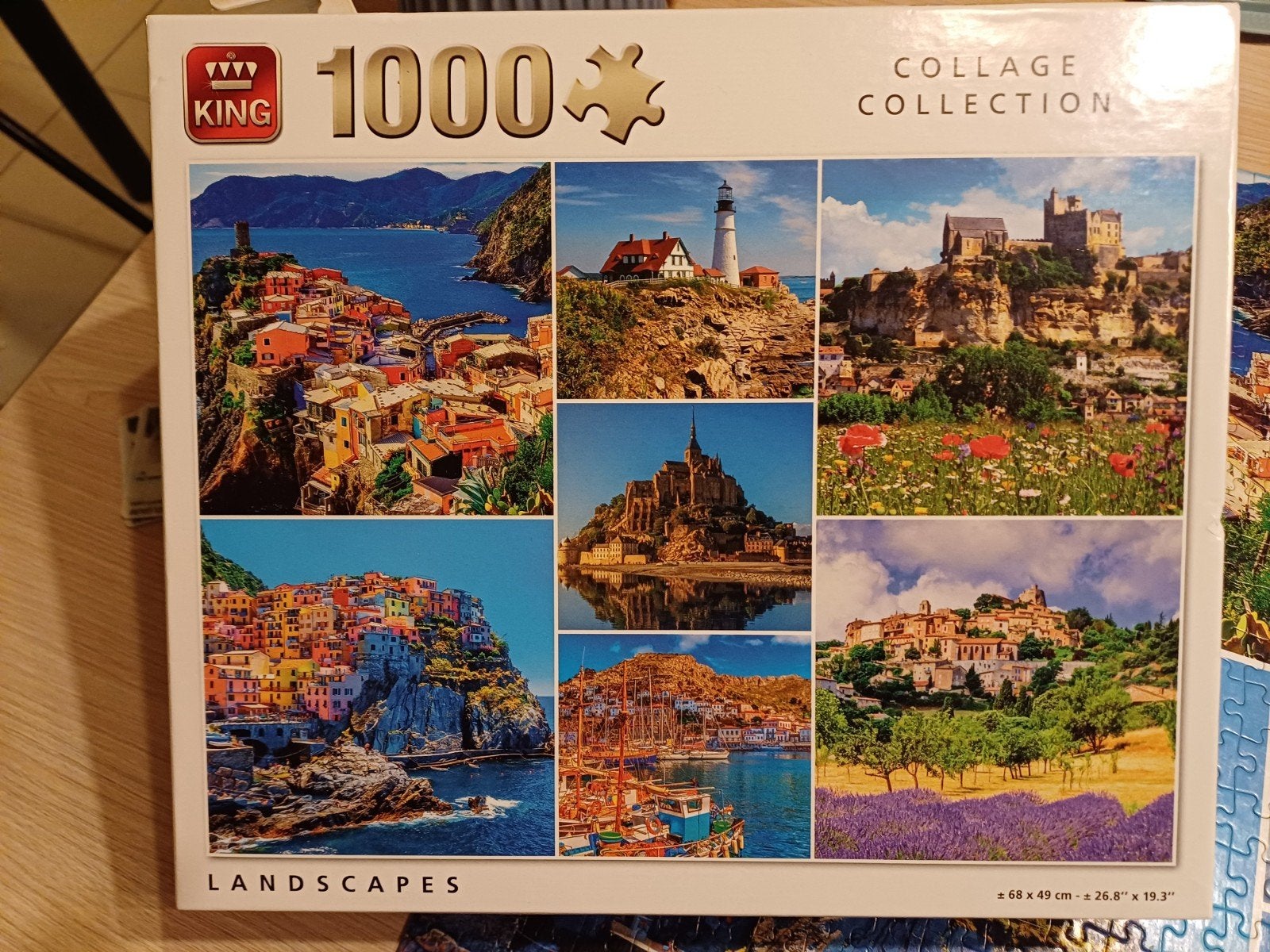puzzel King 1000stukjes, Ophalen, 500 t/m 1500 stukjes, Zo goed als nieuw, Legpuzzel