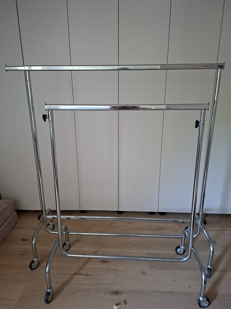 professionele kledingrekken op wieltjes, Ophalen, Met wielen, Gebruikt