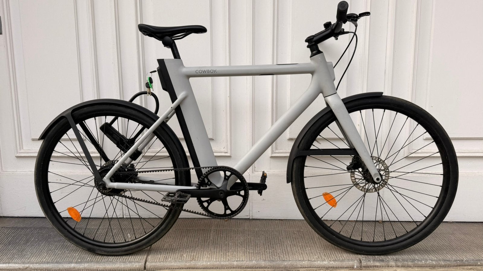 Fiets/Fiets Cowboy 3 — Mineral Grey — Oplader + hangslot, Ophalen of Verzenden, Zo goed als nieuw, Cowboy