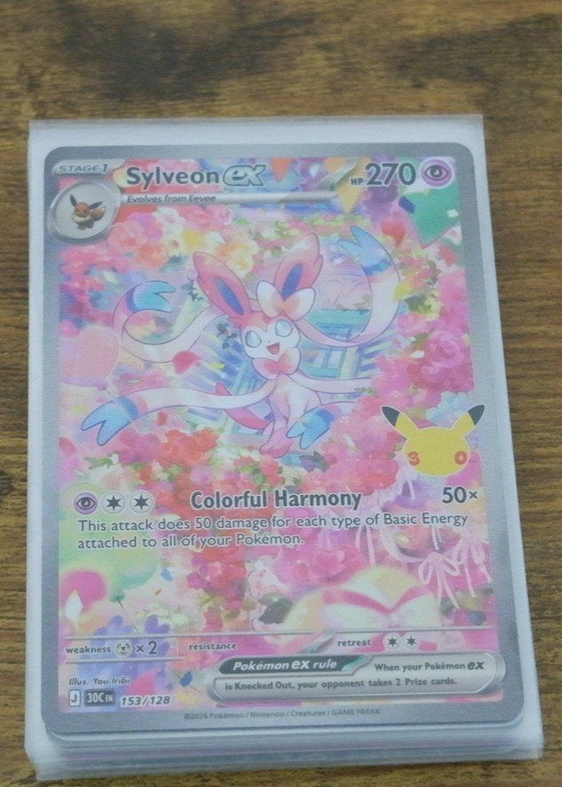 Sylveon ex (30C 153), Hobby & Loisirs créatifs, Enlèvement, Neuf, Cartes en vrac, Foil