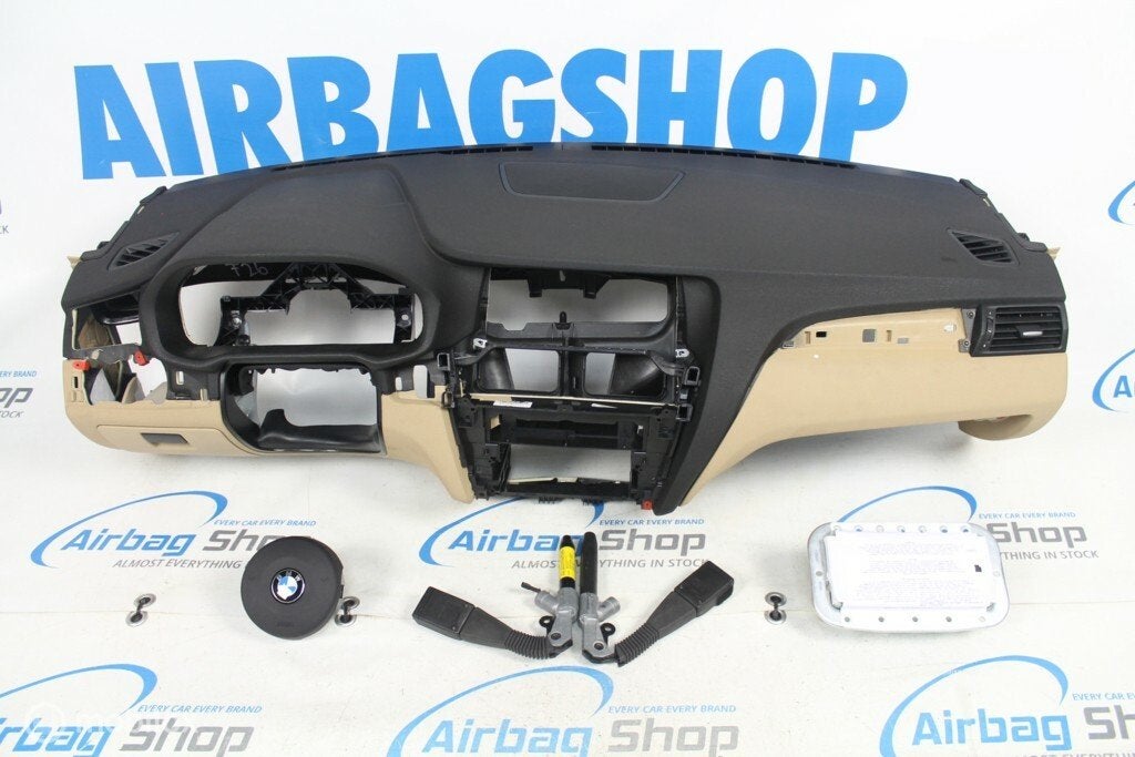 Airbag kit Tableau de bord noir/beige BMW X3 F25 2010-2017