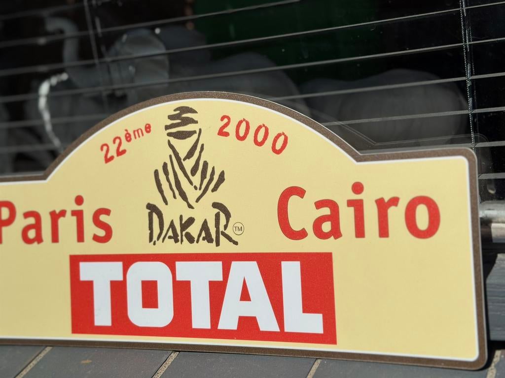 Parijs Dakar reclame plaat, Ophalen of Verzenden, Gebruikt, Reclamebord