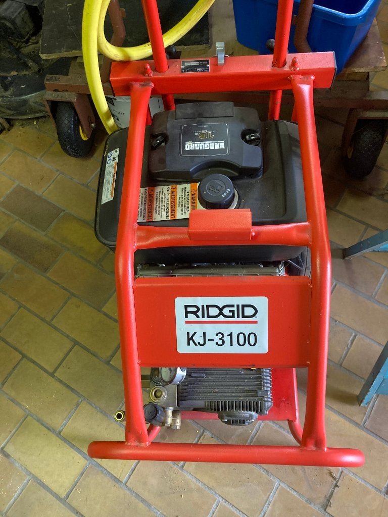 ridgid KJ 3100 waterpomp met vanguard 2 cil, Ophalen