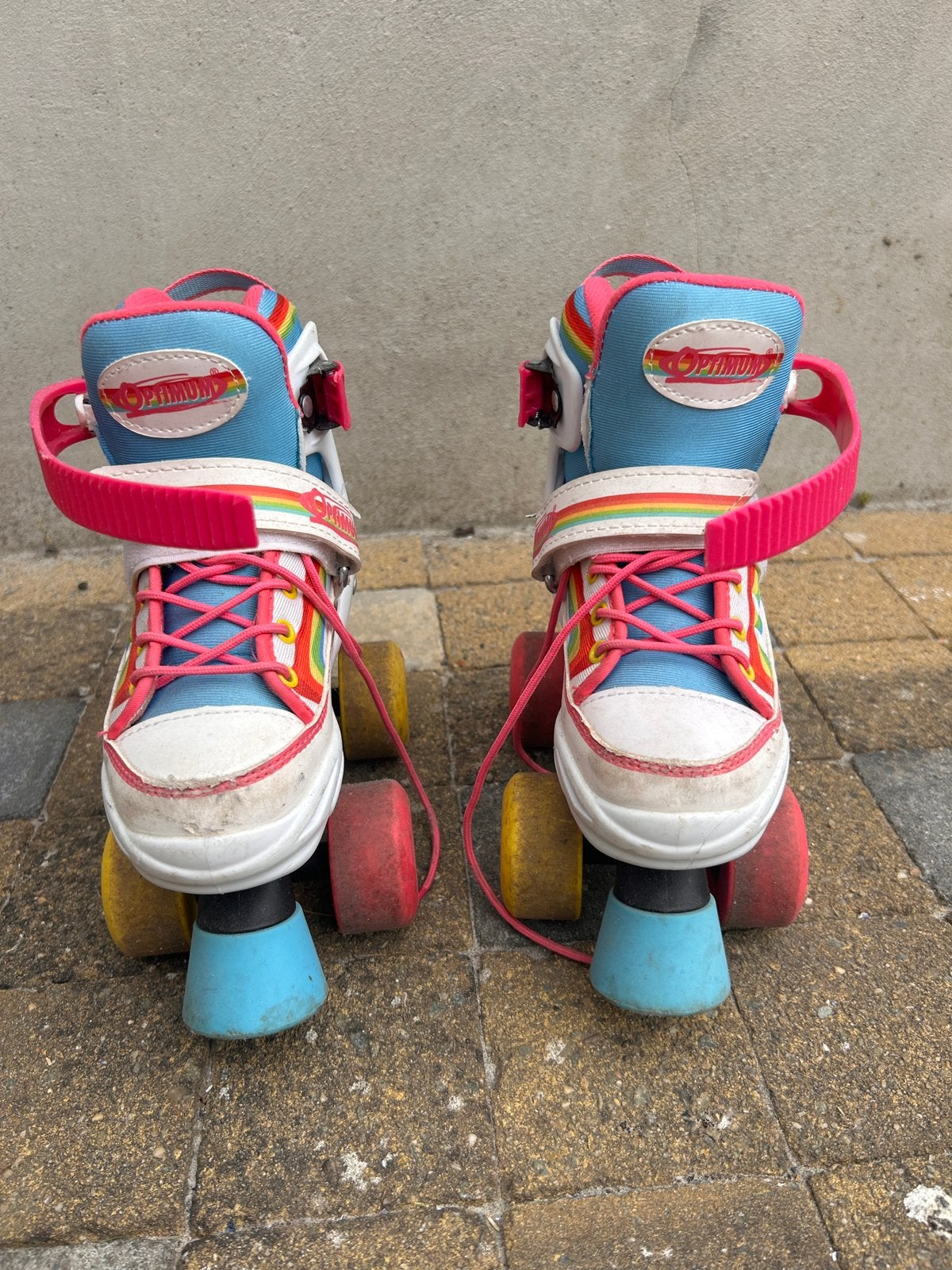 Optimum rolschaatsen verstelbare maat 28-31, Ophalen, Verstelbaar, Gebruikt, Kinderen