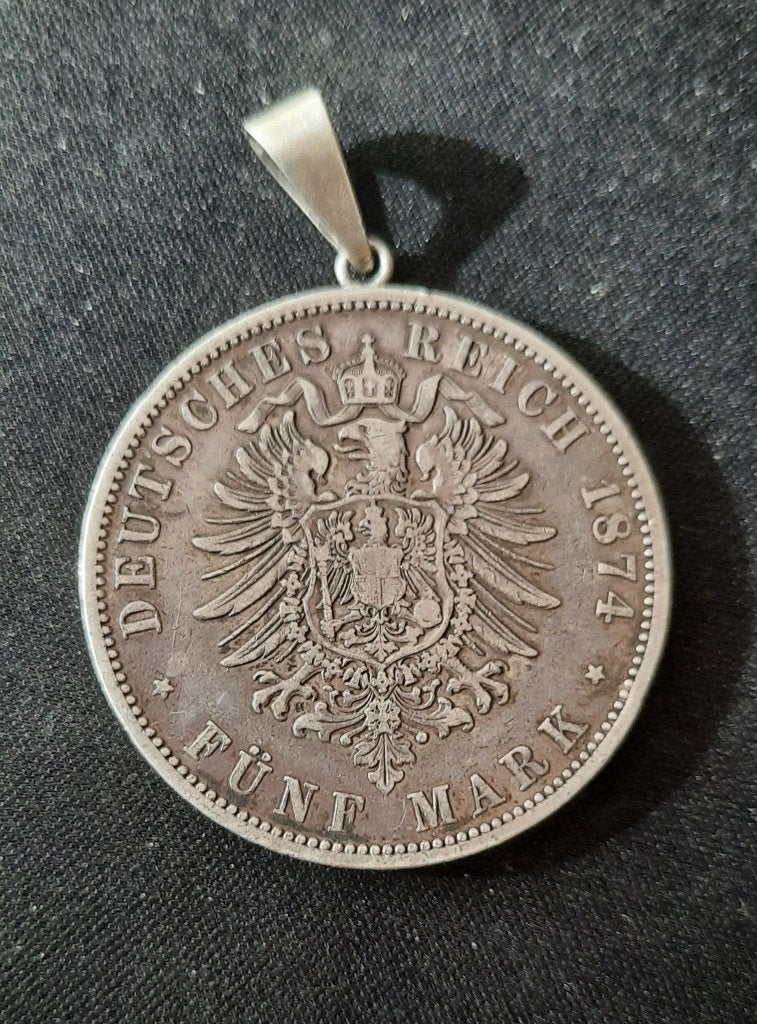 5 Mark - William I 1874 A, Enlèvement ou Envoi, Argent