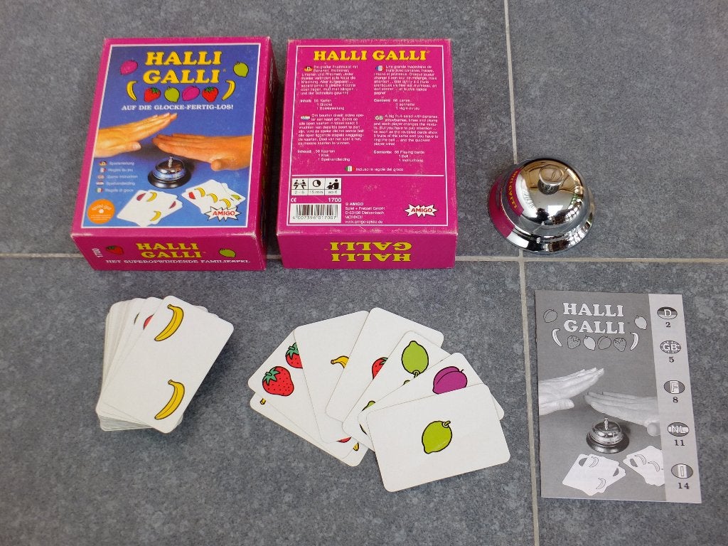 Halli Galli, jeu de cartes Amigo Spiele - Enfants dès 6 ans, 1 ou 2 joueurs, Enlèvement ou Envoi, Comme neuf, ASMODEE
