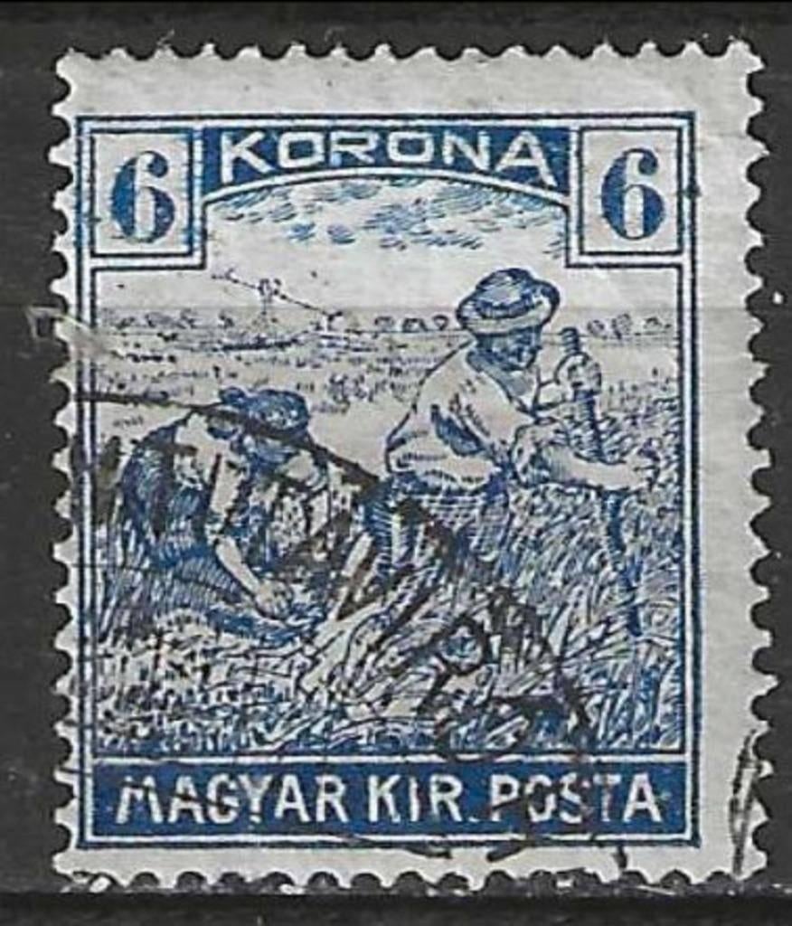 Hongarije 1920/1923 - Yvert 301 - Maaiers - 6 k. (ST), Verzenden, Gestempeld