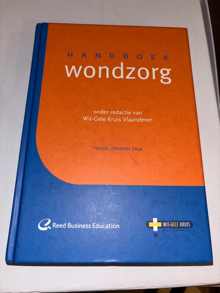 Handboek wondzorg wit gele kruis, Livres, Livres d'étude & Cours, Envoi, Neuf, Enseignement supérieur professionnel
