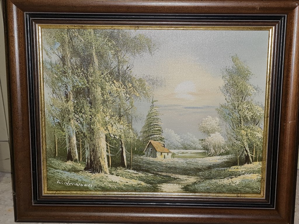 schilderij, Antiquités & Art, Peinture à l'huile, Paysage urbain / rural, Toile, Enlèvement