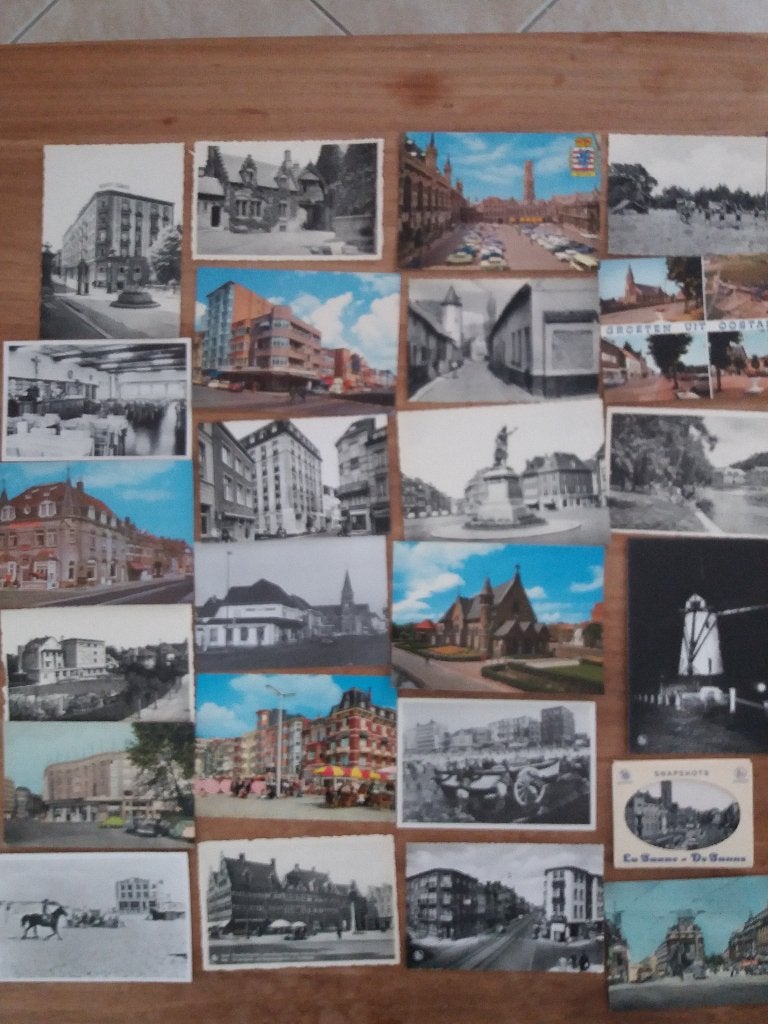 Doos met oude zichtkaarten van Belgie., Ophalen of Verzenden, Ongelopen