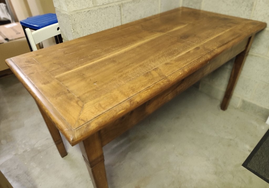 Table rectangulaire en bois massif, Antiquités & Art, Enlèvement