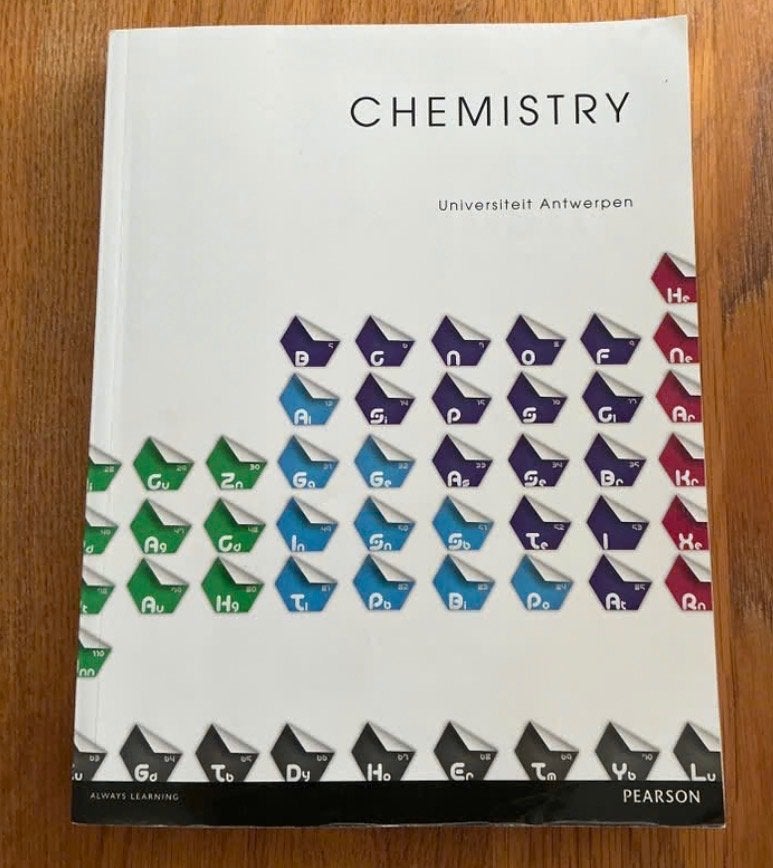 Chemistry boek universiteit Antwerpen, Ophalen of Verzenden, Zo goed als nieuw, Hoger Onderwijs, Pearson
