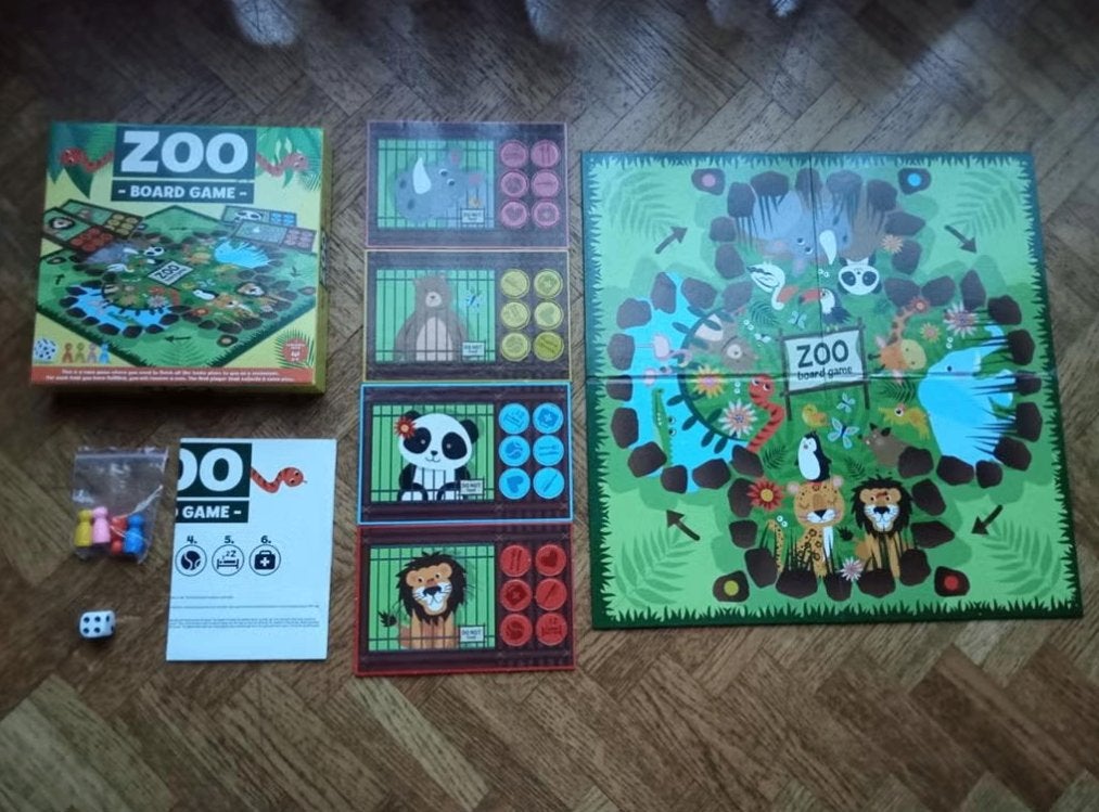 Zoo - Board game (NL spelregels), Hobby en Vrije tijd, Gezelschapsspellen | Bordspellen, Gebruikt, Een of twee spelers, Drie of vier spelers