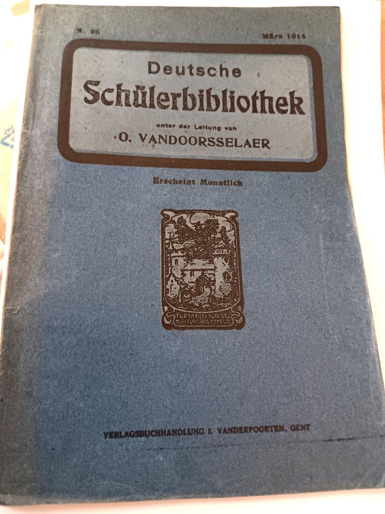 BOEK DEUTSCHE SCHULERBIBLIOTHEK  1914, Boeken, Studieboeken en Cursussen, Ophalen, Gelezen