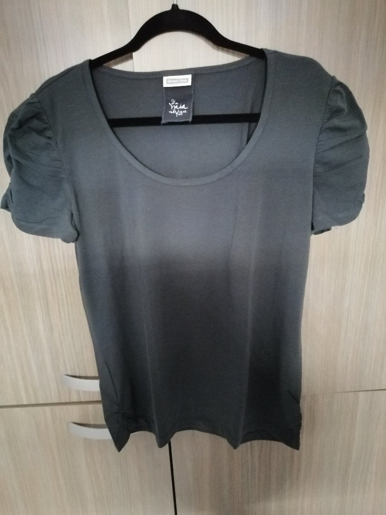 grijs t-shirt STREET ONE mt 44, Kleding | Dames, T-shirts, Ophalen of Verzenden, Korte mouw, Grijs, Gedragen