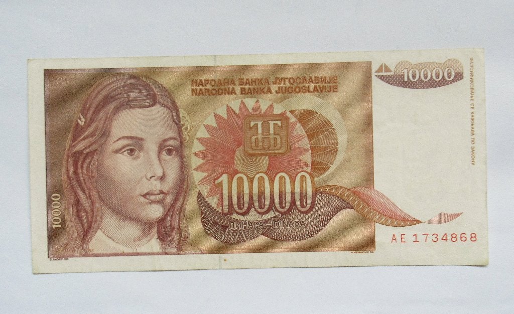 Joegoslavië 10.000 Dinara 1992, Postzegels en Munten, Bankbiljetten | Europa | Niet-Eurobiljetten, Verzenden, Joegoslavië