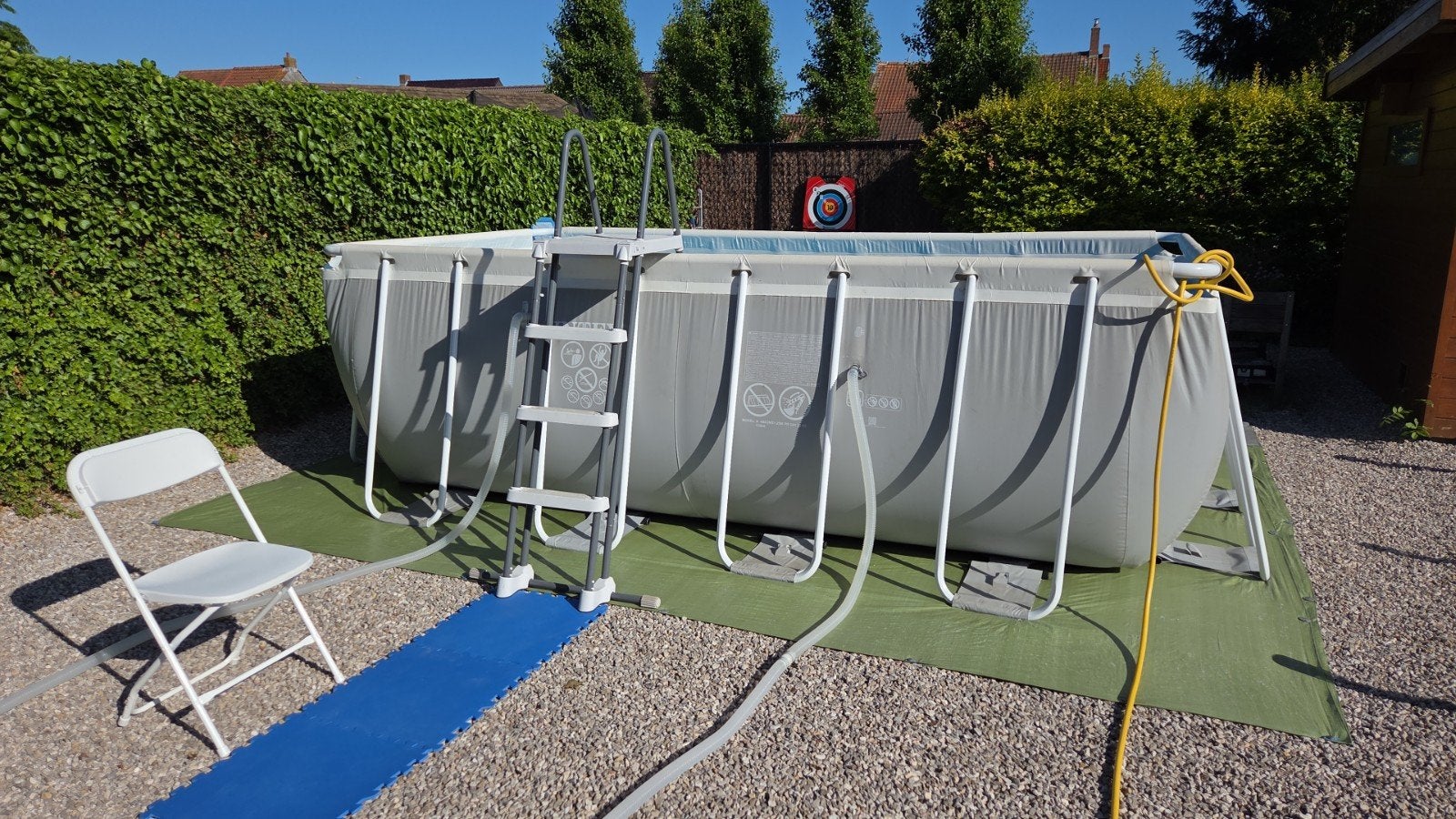 Opzetzwembad, INTEX, 4m2m, 78cm diepte. In heel goede staat, Tuin en Terras, Ophalen, Gebruikt, 200 tot 300 cm, 80 tot 120 cm