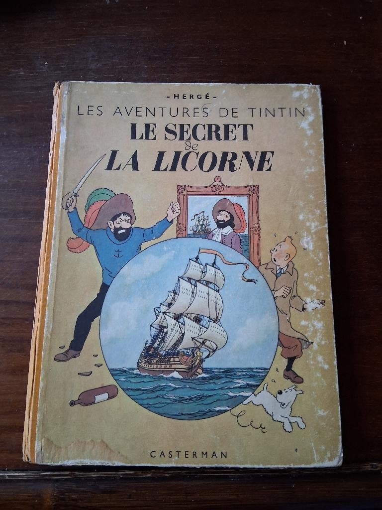 Kuifje HET GEHEIM VAN DE EENHOORN E.O. 1946, Boeken, Stripverhalen, Eén stripboek, Hergé, Ophalen, Gelezen
