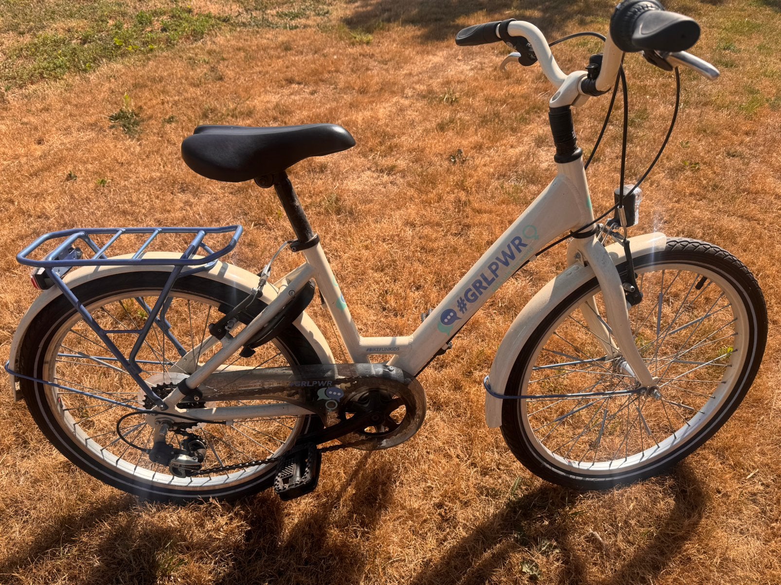 Bikefun Girlpower kinderfiets, Fietsen en Brommers, Fietsen | Vouwfietsen, Ophalen, Zo goed als nieuw, Versnellingen